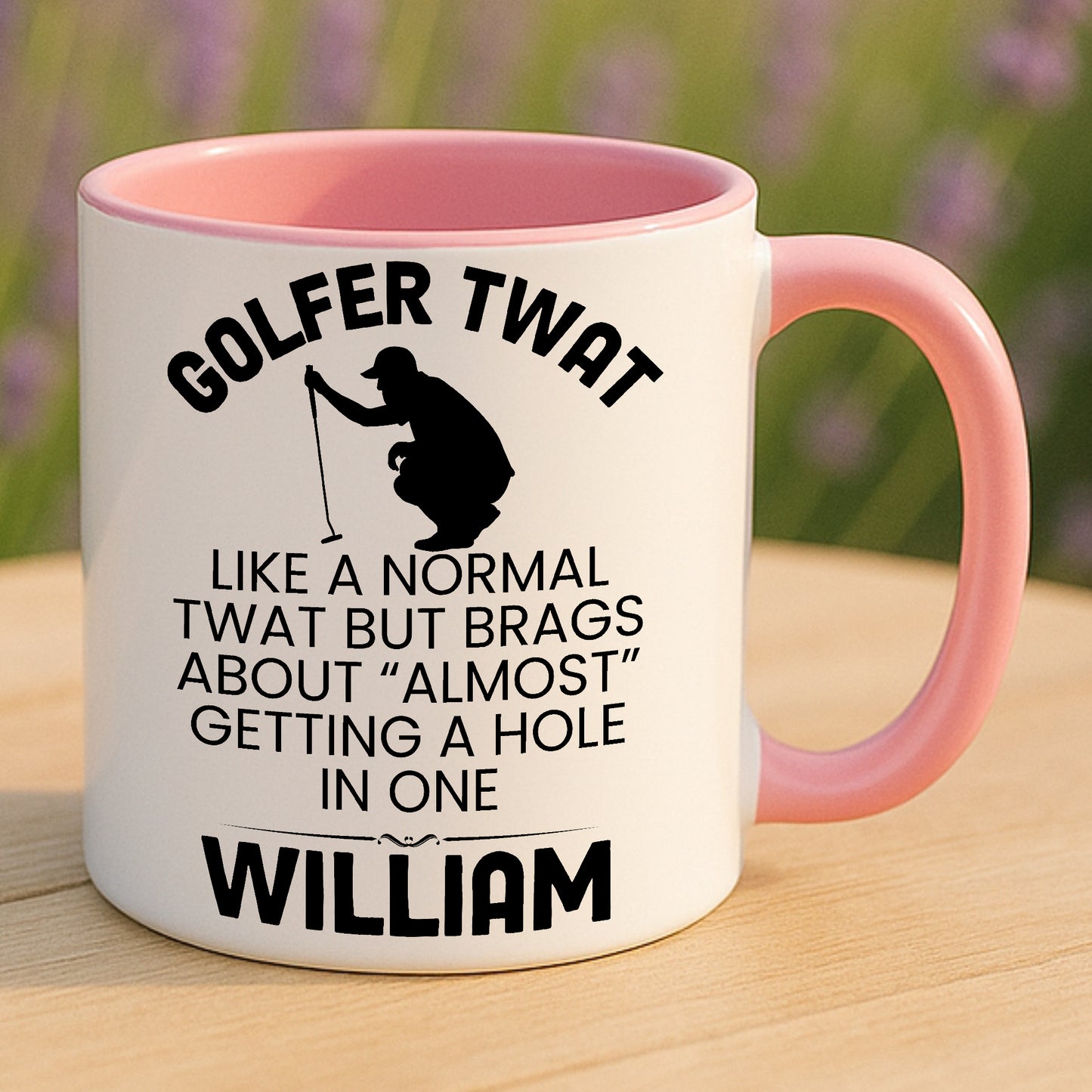 Golfer Twat Mug Funny Golf Gift Personalised Cup Hole In One Joke Present 11oz 15oz
