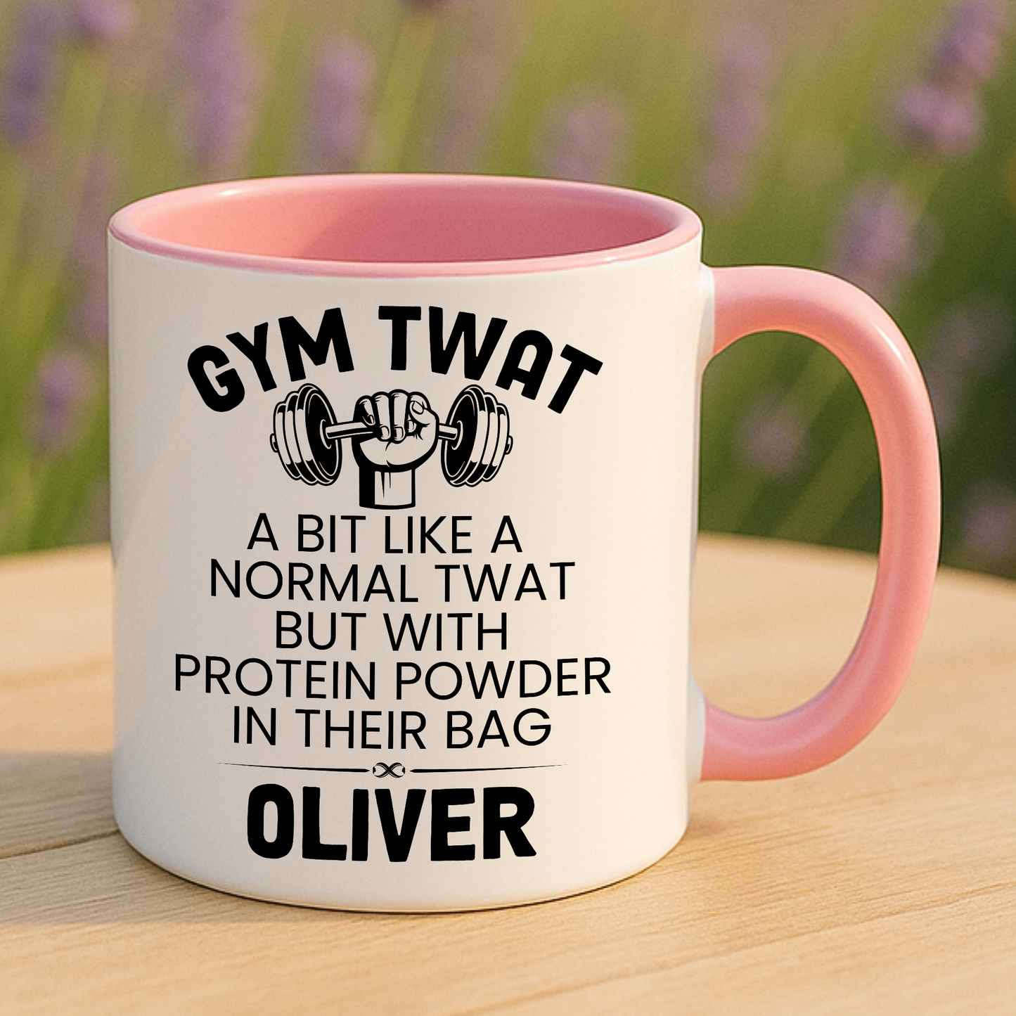Gym Twat Mug Funny Fitness Gift Gym Buddy Protein Powder Cup Personalised 11oz 15oz