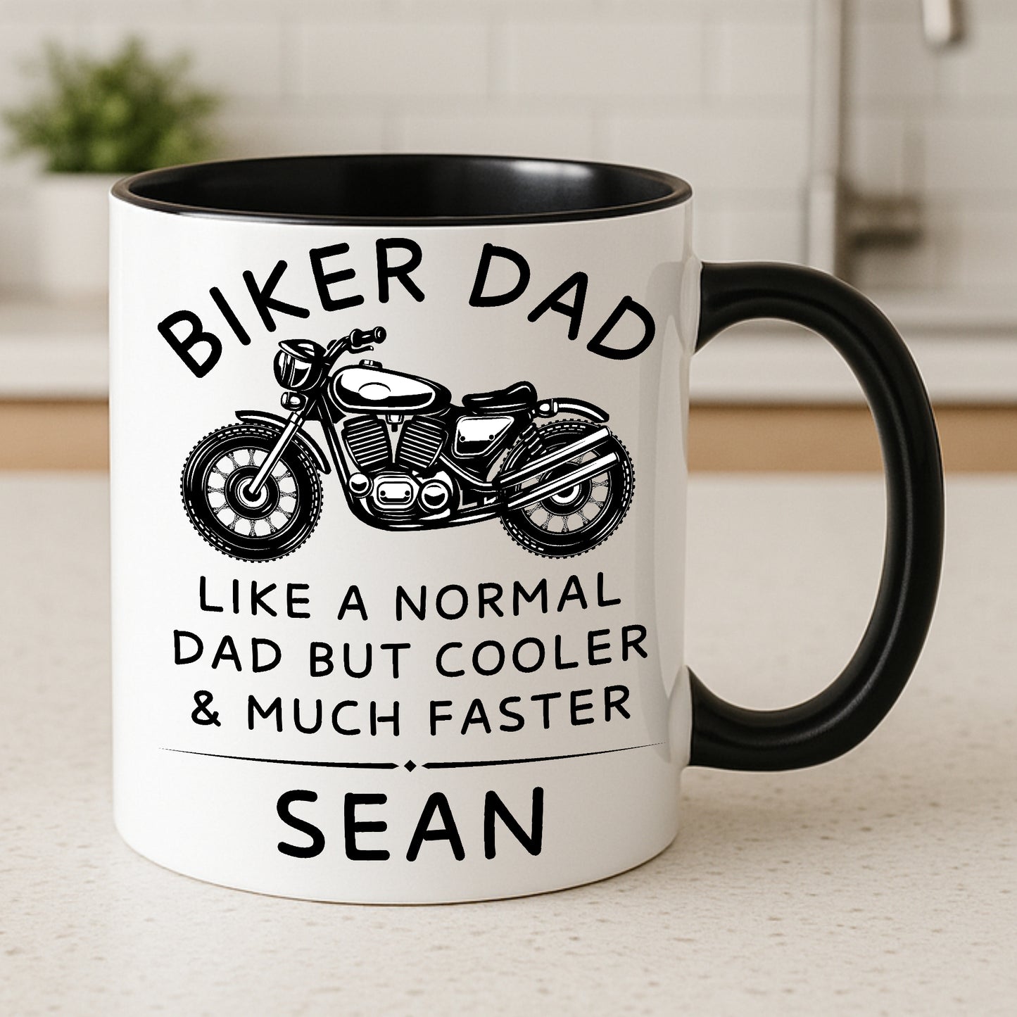 Biker Dad Motorcycle theme coffee mug