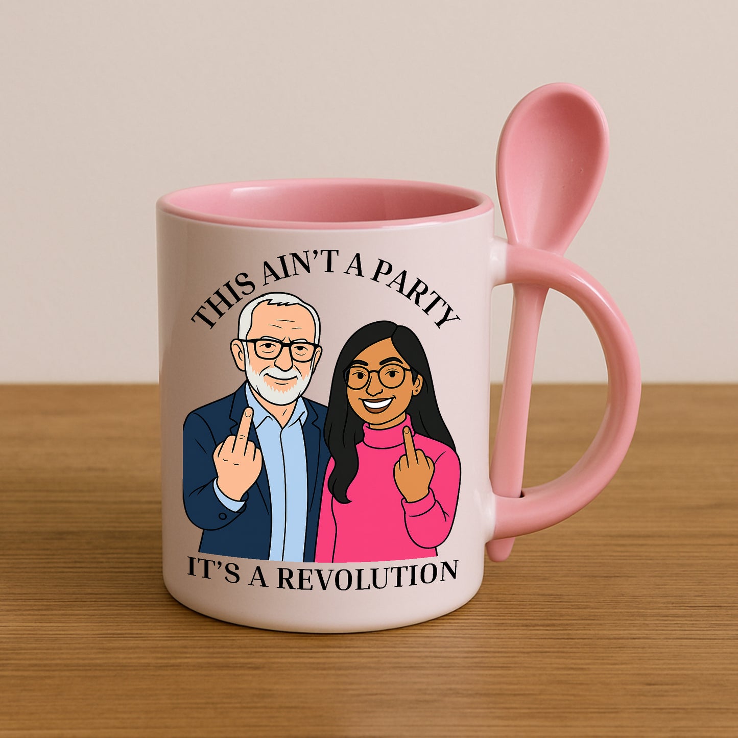 Jeremy Corbyn & Zarah Sultana Revolution Your Party Mug | Funny Left Wing Gift UK