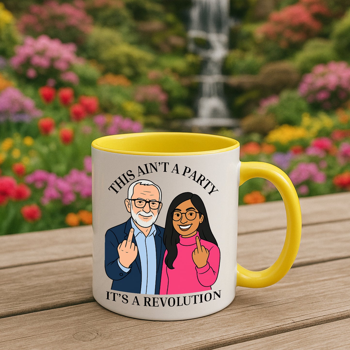 Jeremy Corbyn & Zarah Sultana Revolution Your Party Mug | Funny Left Wing Gift UK