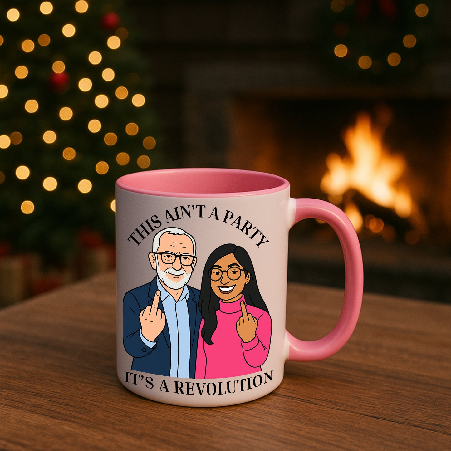 Jeremy Corbyn & Zarah Sultana Revolution Your Party Mug | Funny Left Wing Gift UK
