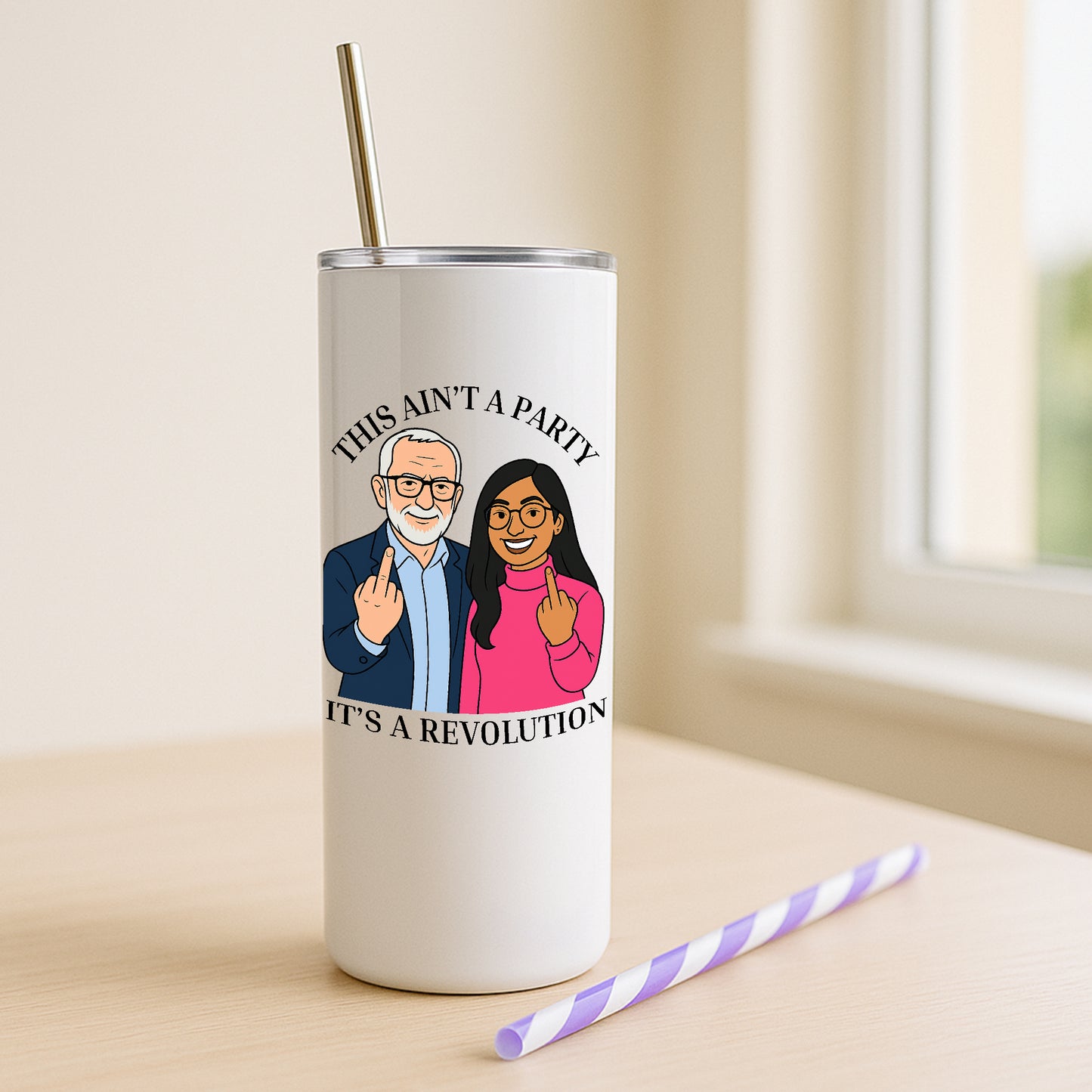 Jeremy Corbyn & Zarah Sultana Revolution Your Party Mug | Funny Left Wing Gift UK