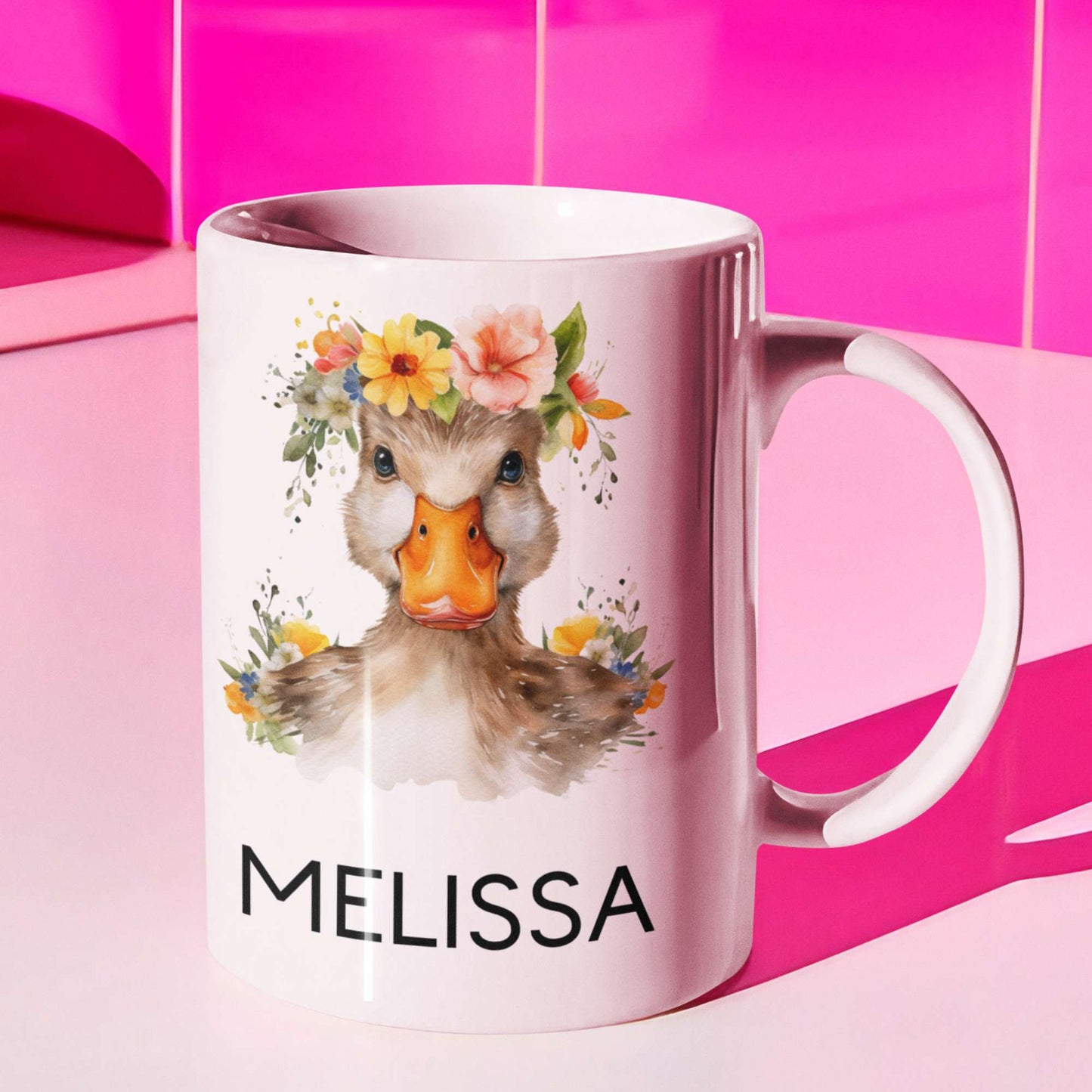 Personalised animal mugs coasters or tumbler
