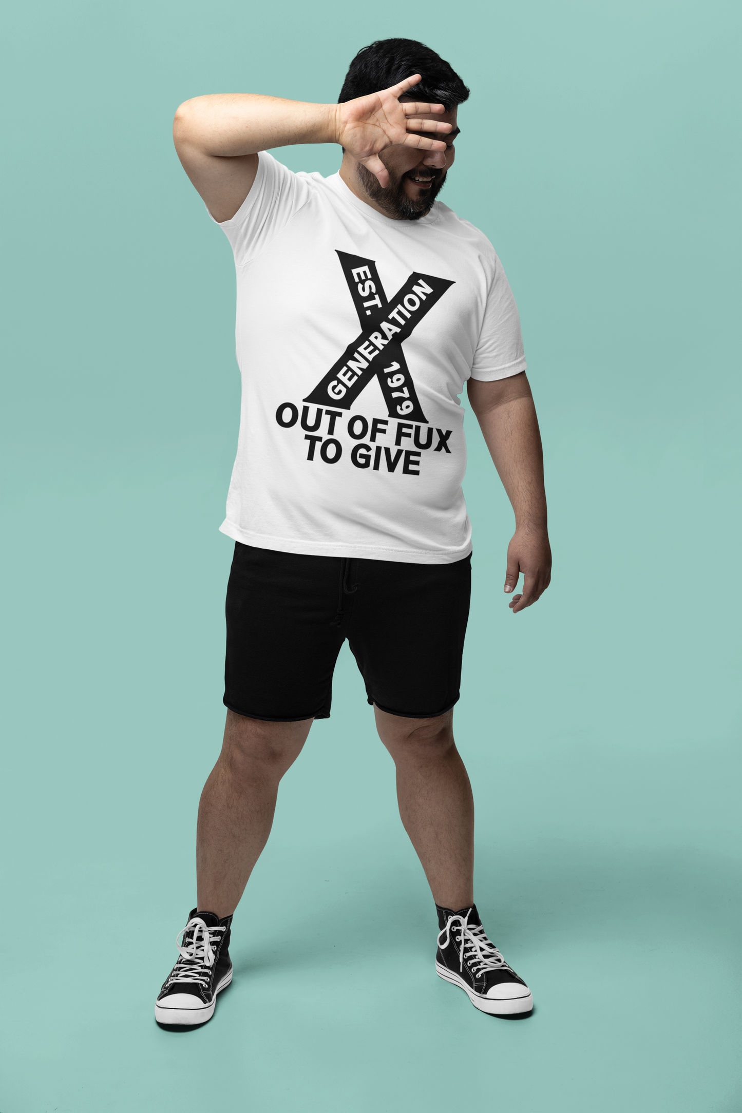 Generation X T-Shirt - Out of Fux to Give, Funny British Tee, Retro Nostalgic Gen X Shirt
