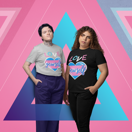 Love yourself trans pride LGBTQIA T-shirt