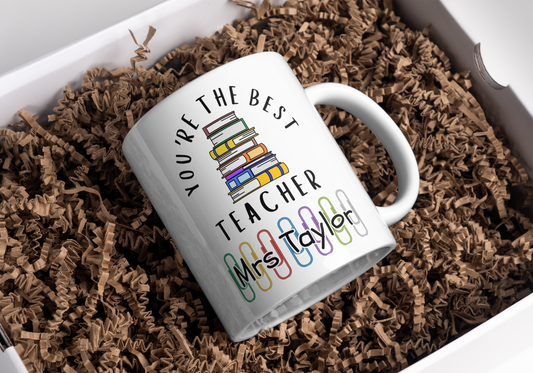 Personalised Mug for Teacher Birthday or leaving end of school year