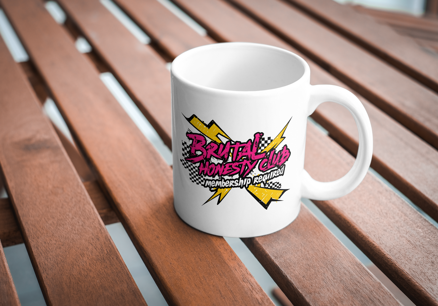 Brutal Honesty Club Mug – Funny Gift for Friends, Colleagues & Office Banter – Savage Coffee Cup UK