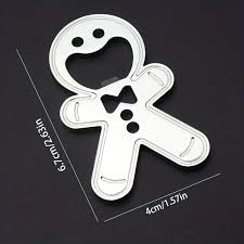 Gingerbread Man Bottle Opener Fridge Magnet – Christmas Stocking Filler Gift UK
