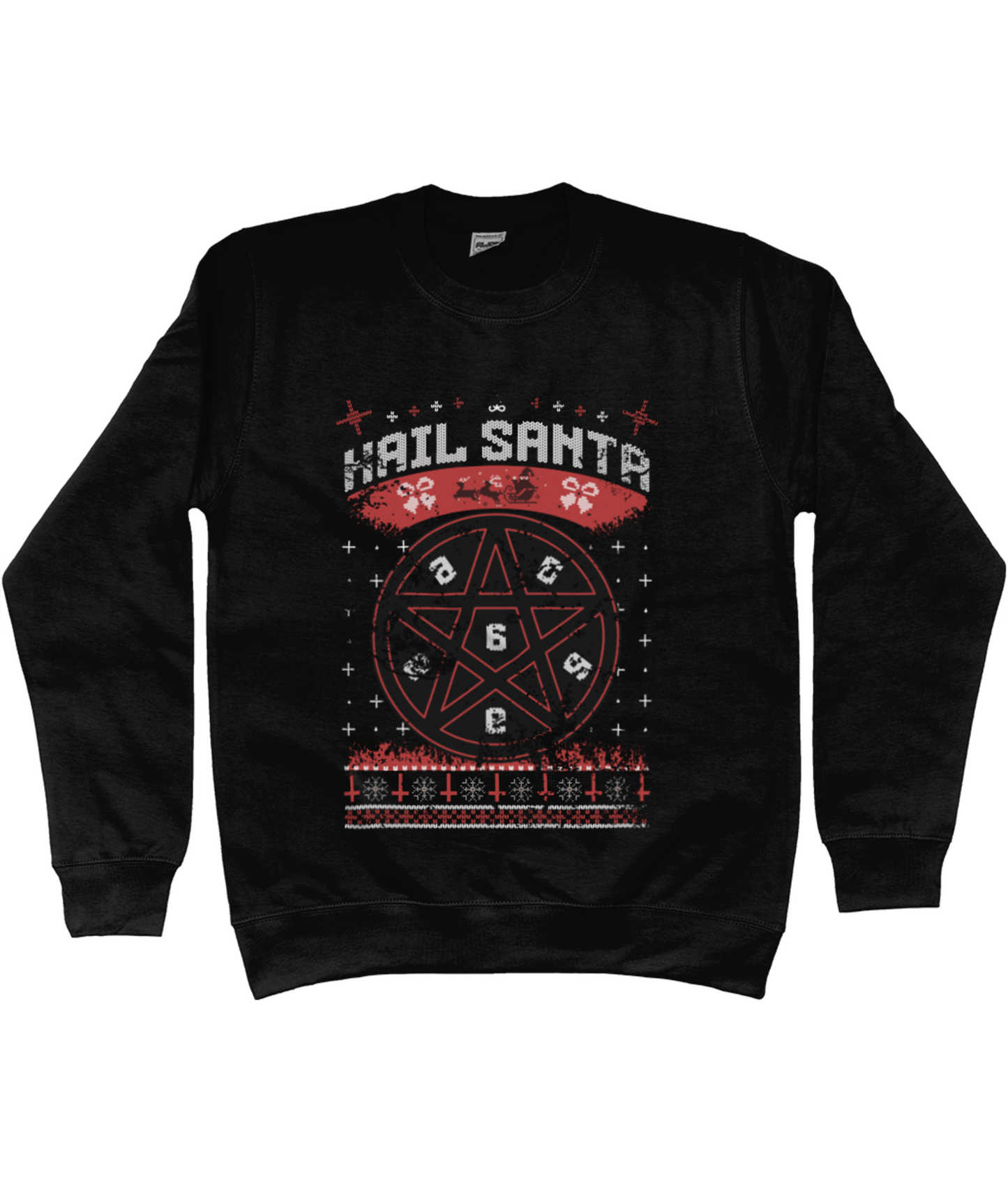 Hail Santa Festive Jumper - Holiday Office Party Essential, Cozy Cotton Blend, Black, S-5XL ππ
"
