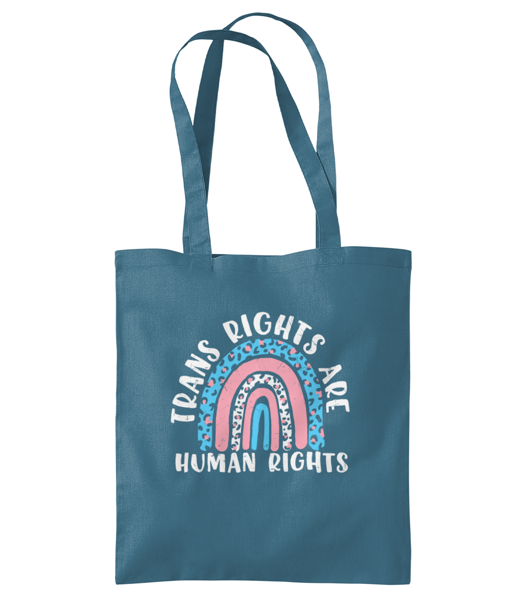 Trans rights are human rights tote bag