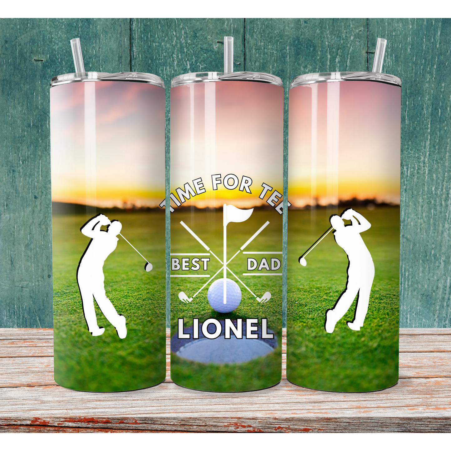 Golf dad golfer gift personalised tumbler
