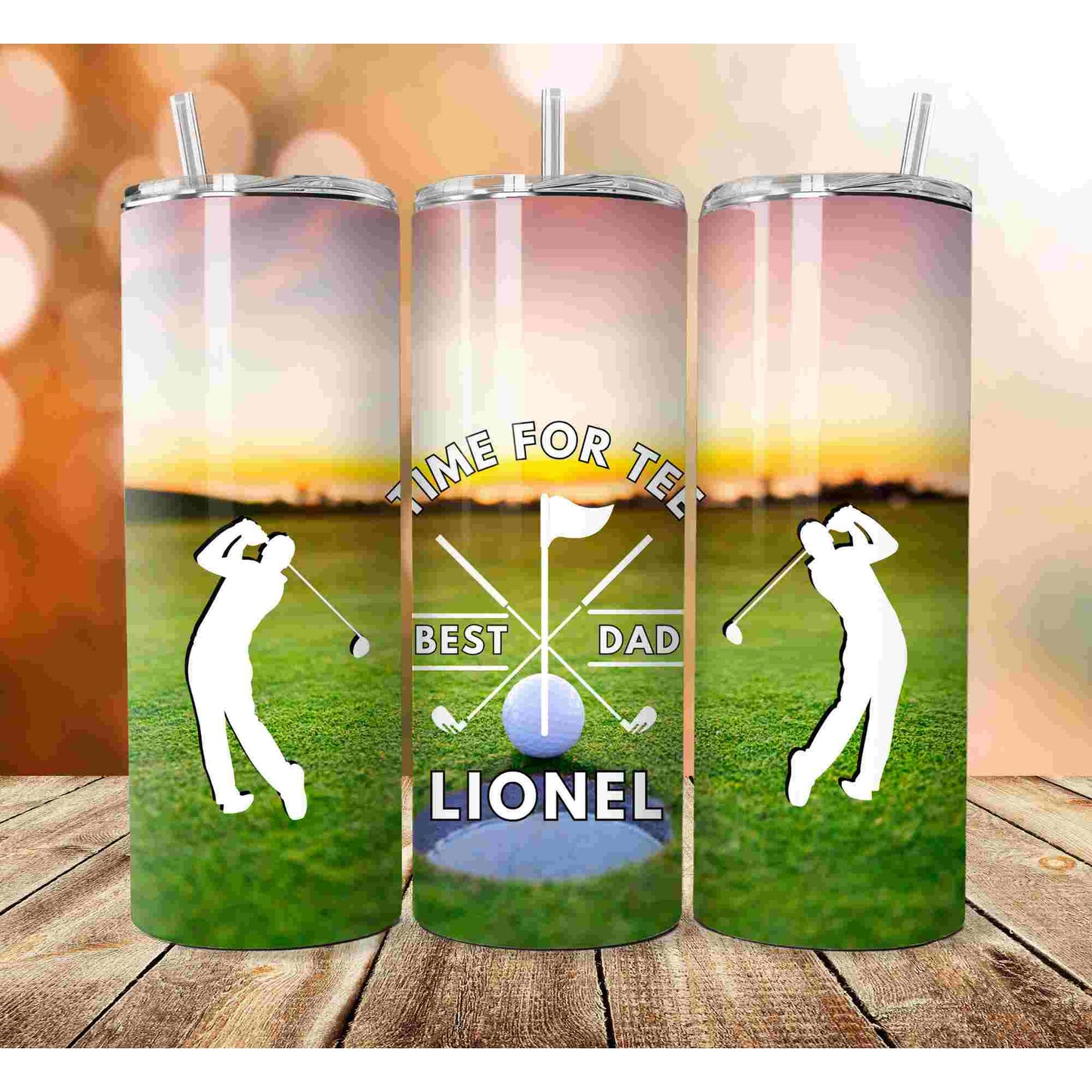 Golf dad golfer gift personalised tumbler