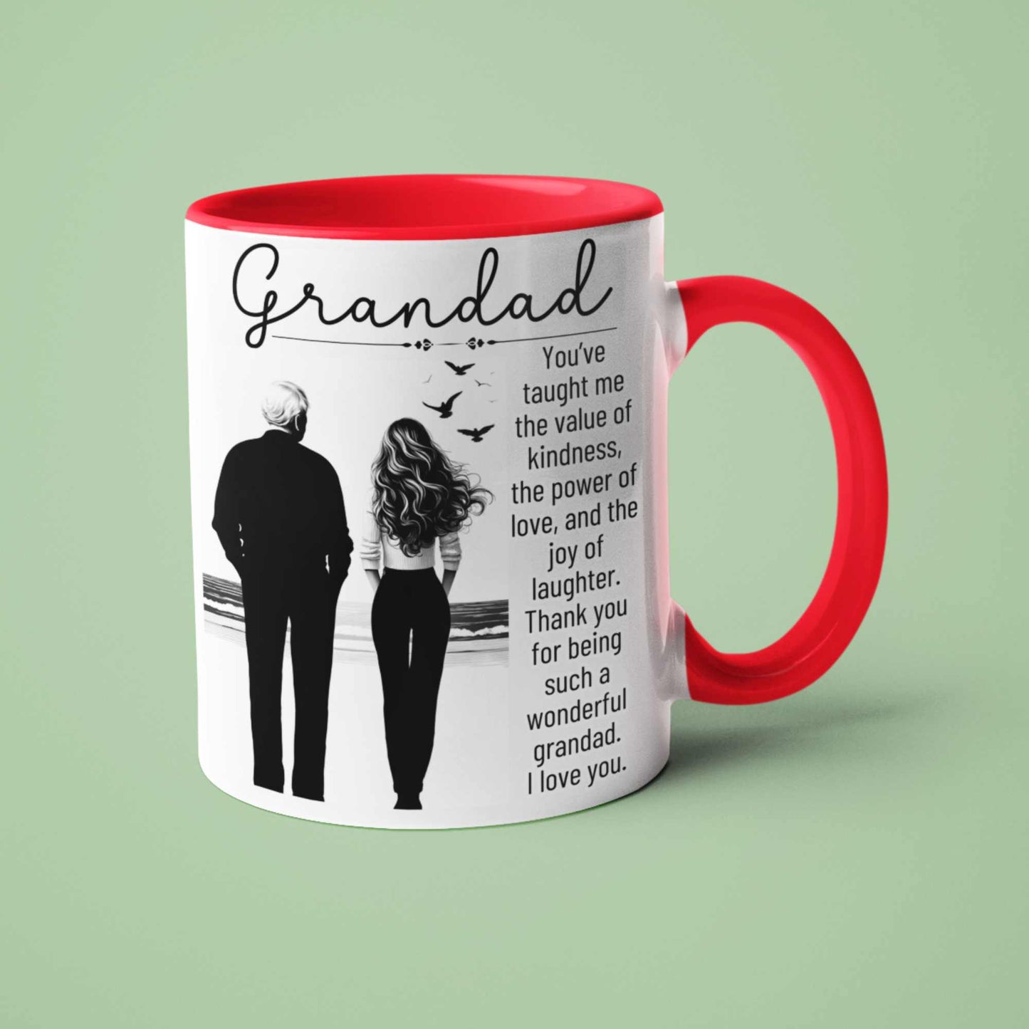 Thank You Grandad Mug – Sentimental Gift for Grandfather, Perfect for Christmas, Birthday, or Grandparents Day Thoughtful Present for Grandad from Grandchildren