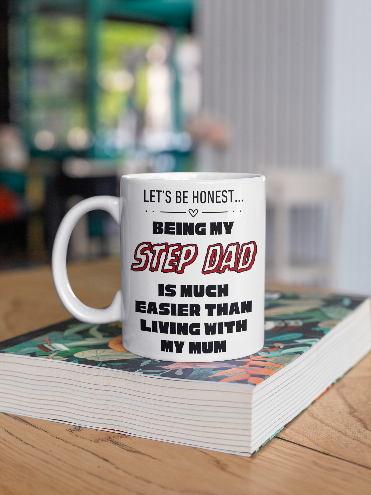 Step dad funny mug