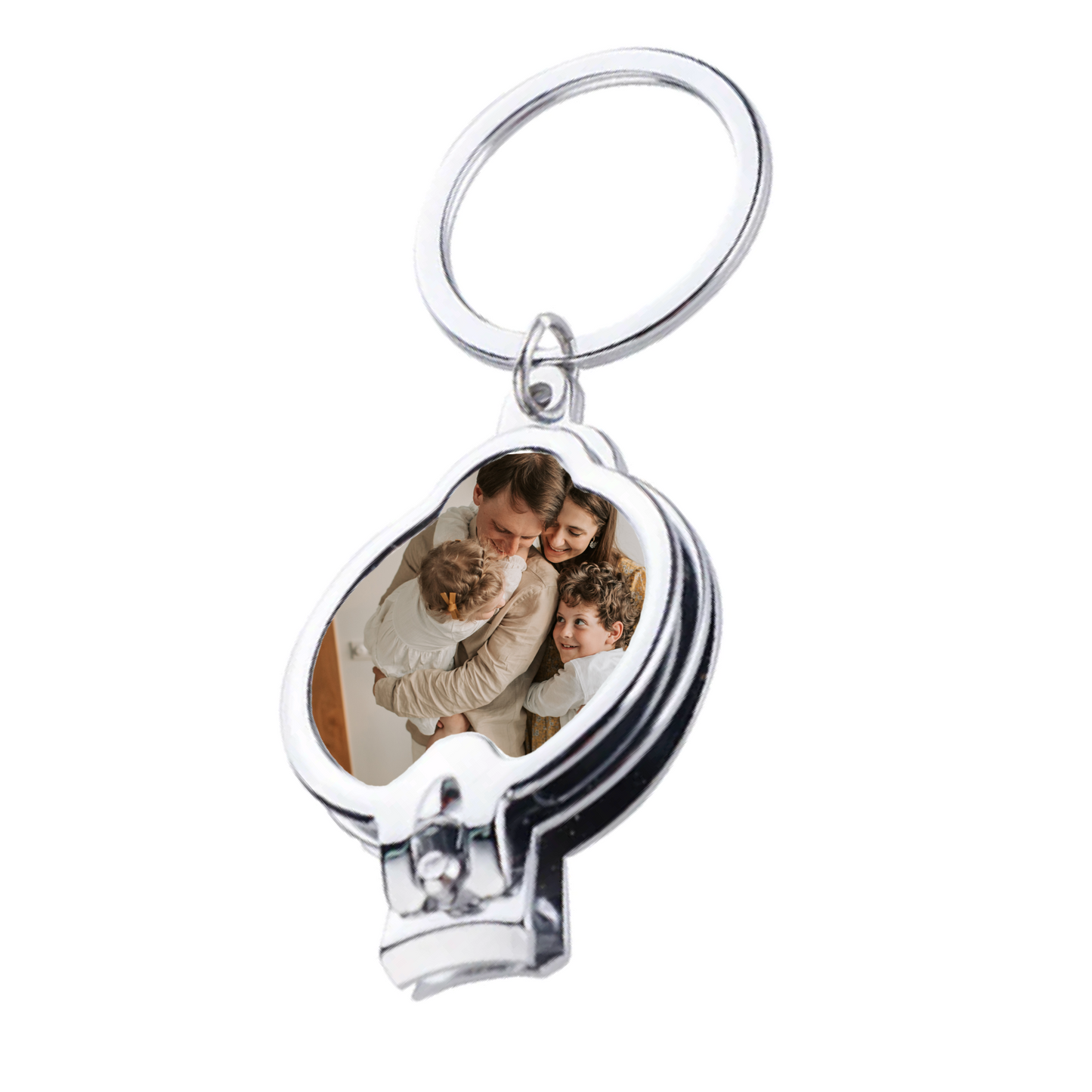 Nail clipper custom photo keyring