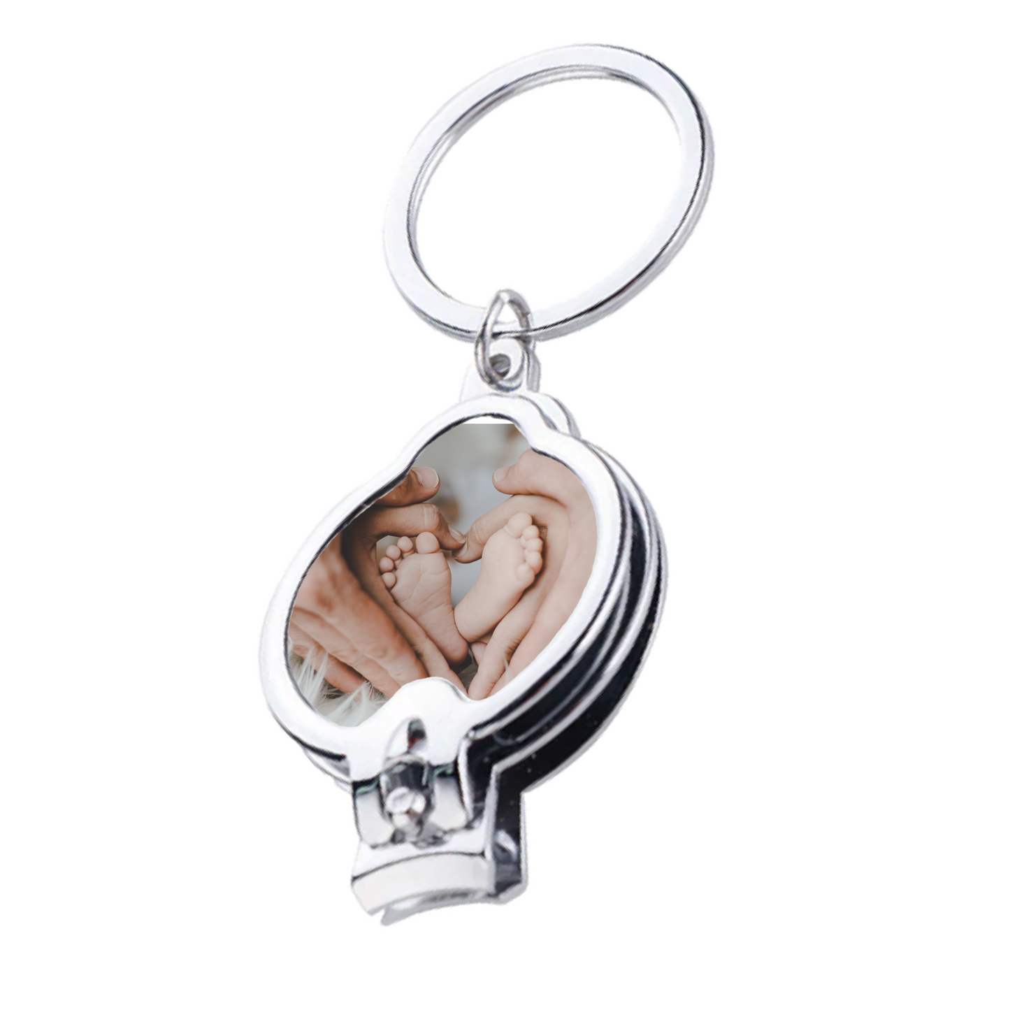 Nail clipper custom photo keyring