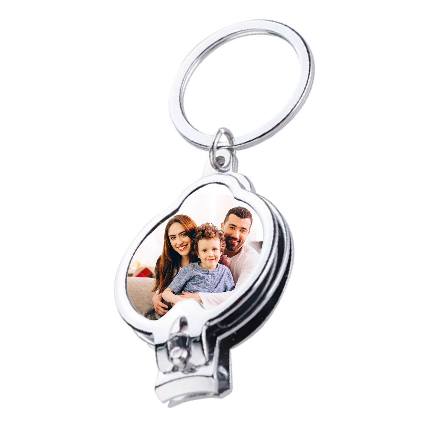 Nail clipper custom photo keyring