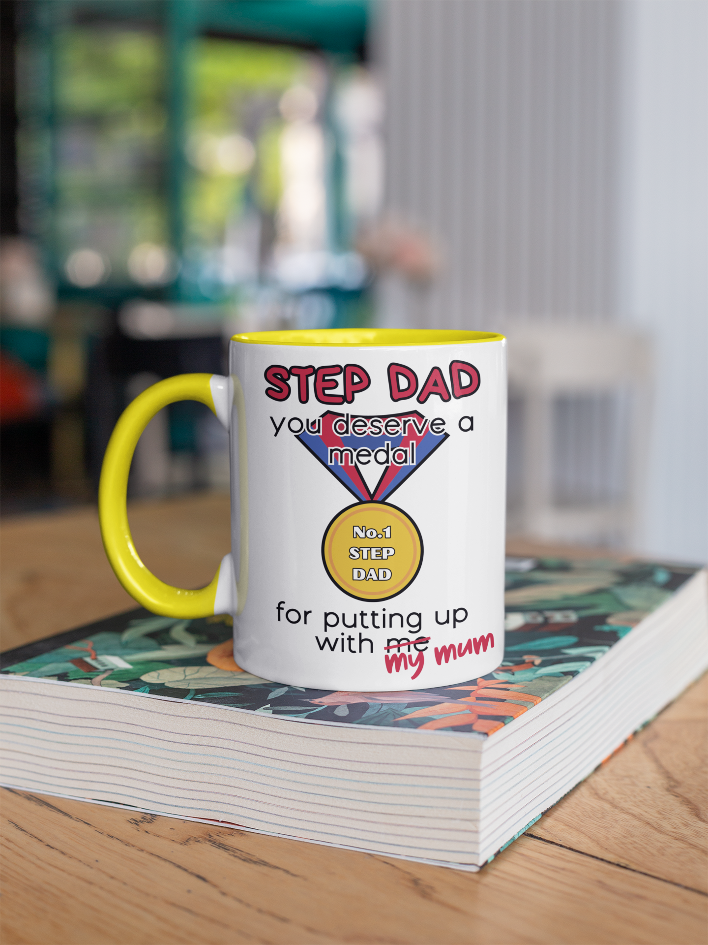 Step dad funny mug deserve a medal