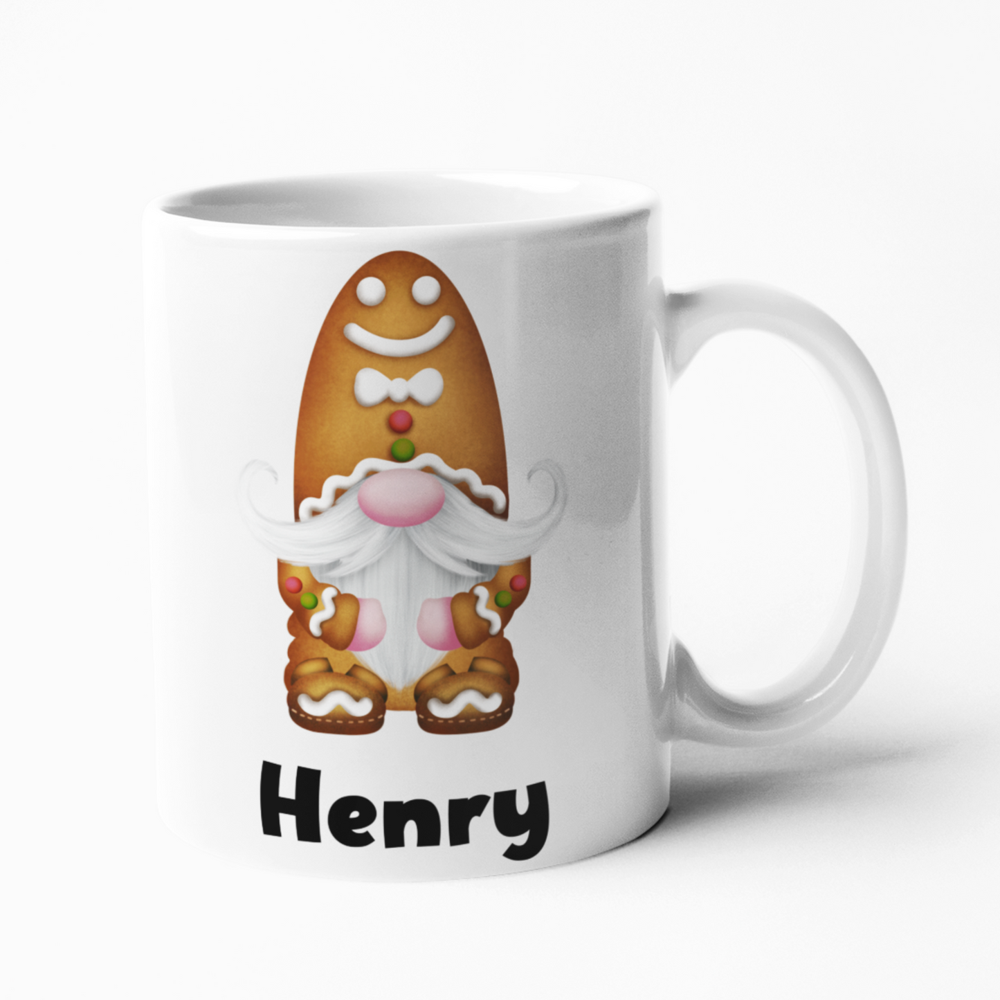 Kids Christmas Personalised mug with name for kids Children snowman gnome xmas gingerbread
