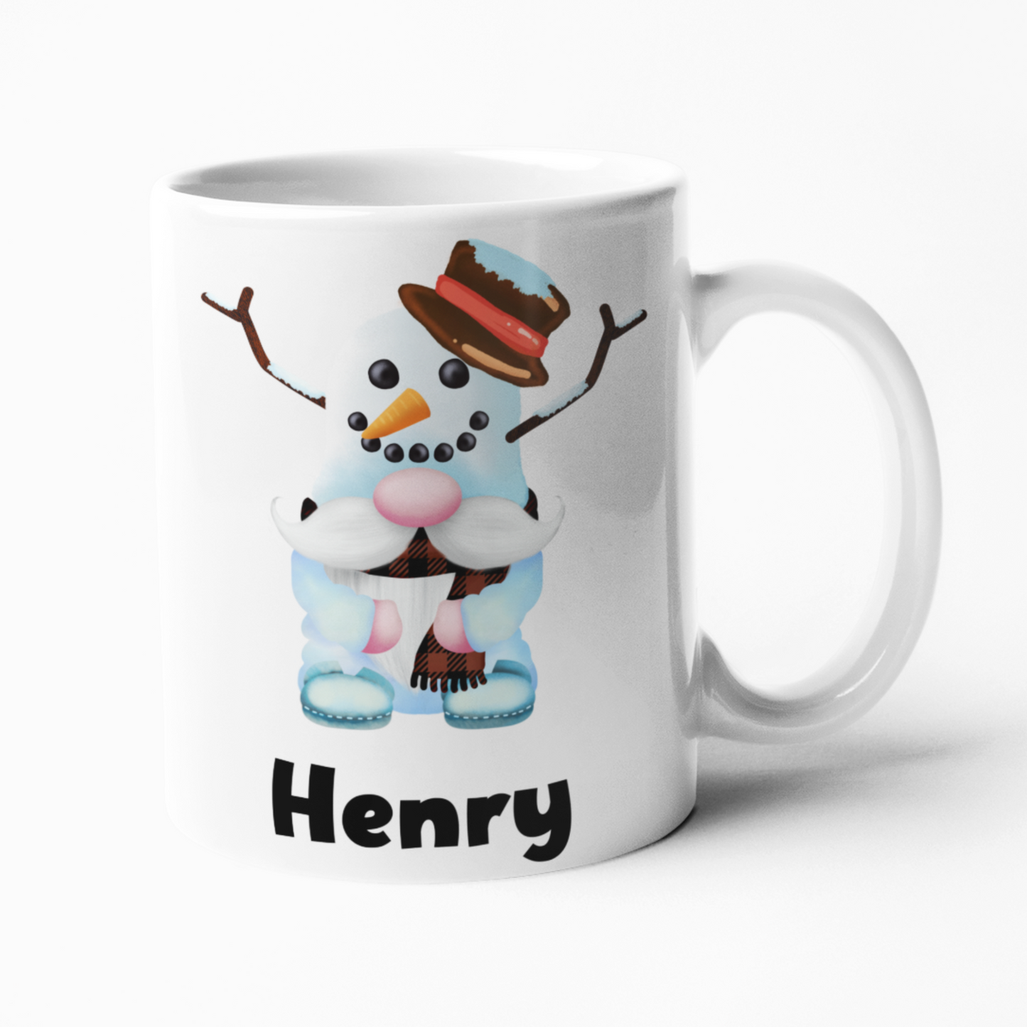 Kids Christmas Personalised mug with name for kids Children snowman gnome xmas gingerbread