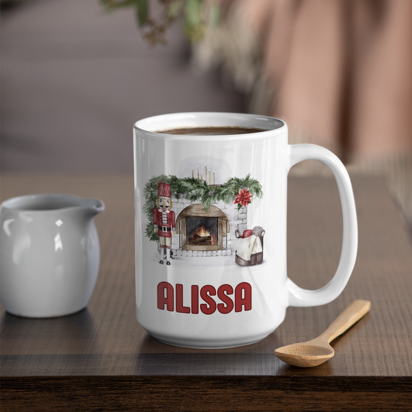 nutcracker theme personalised Christmas mug