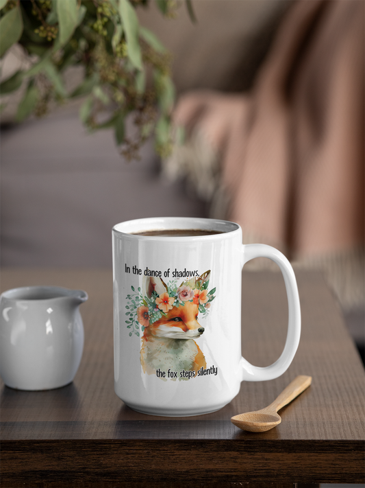 Fox quote mug tumbler coaster set for birthdays of Christmas