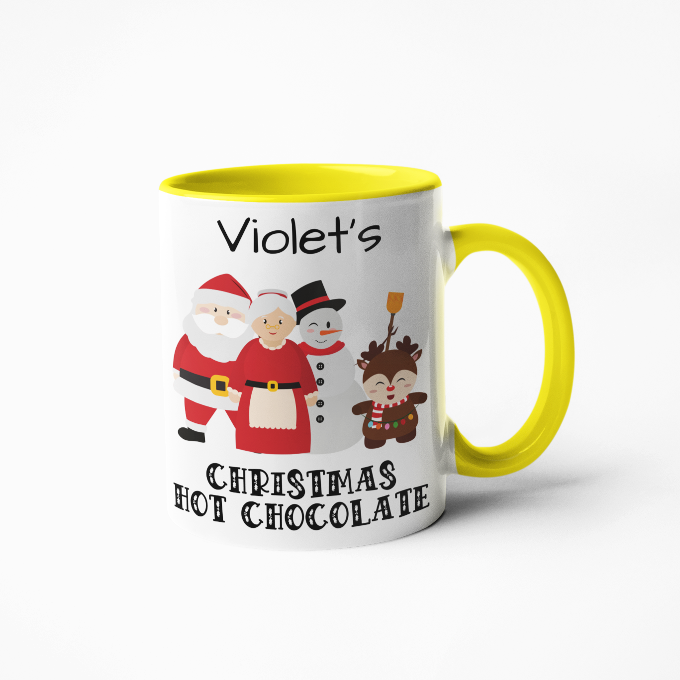 Christmas personalised hot chocolate mug