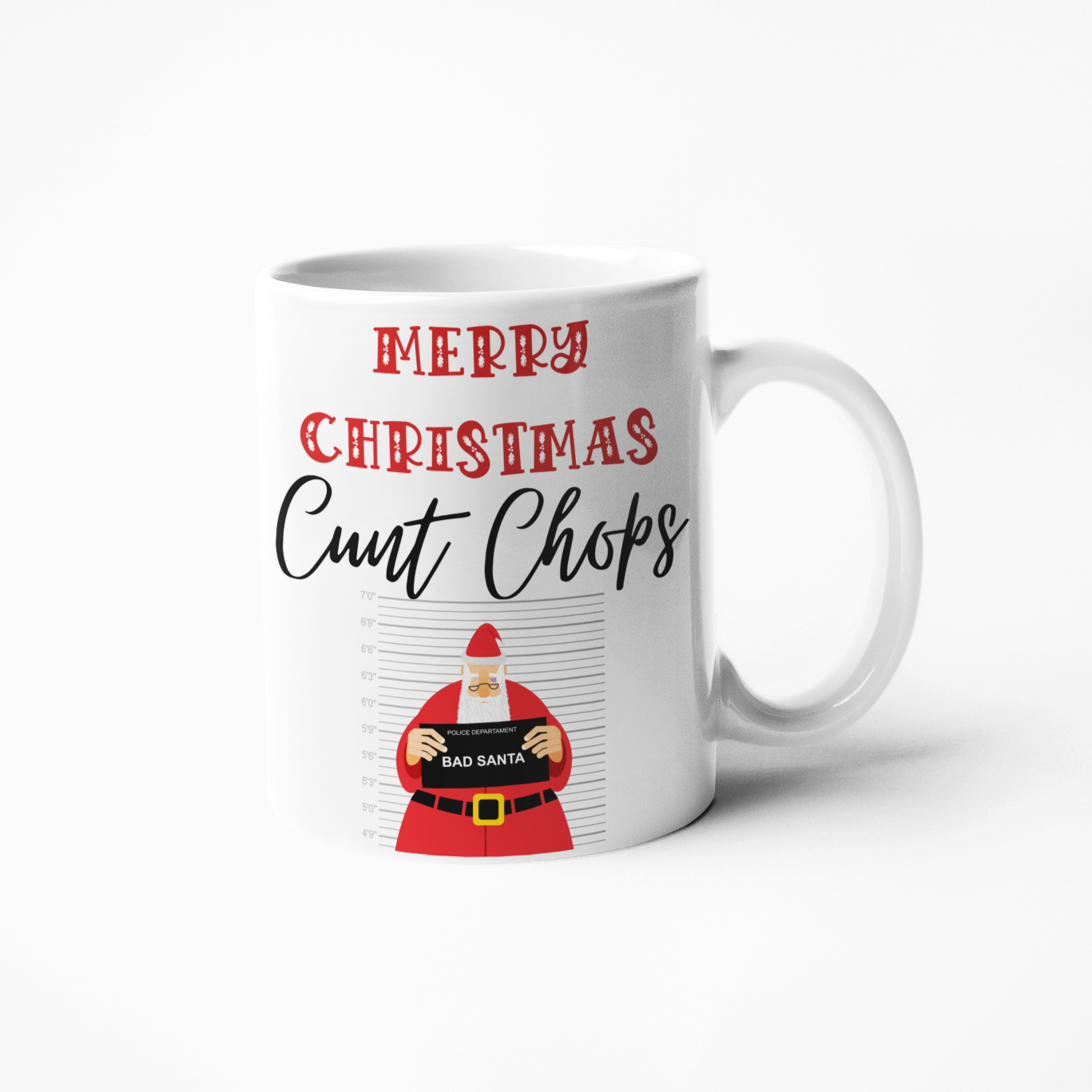 Merry Christmas cunt chops mug