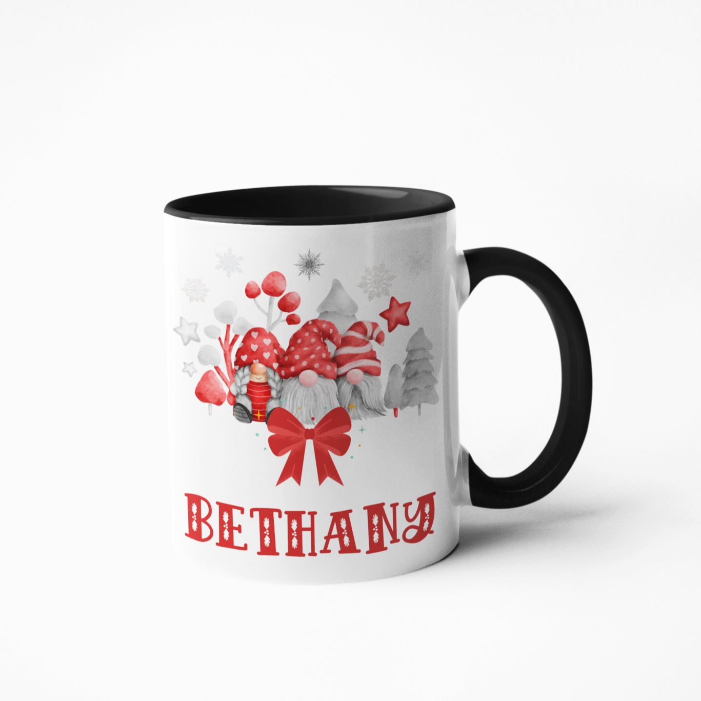 Savour your hot cocoa with a unique touch! Our personalised Gnome Christmas mug is a classic holiday design with your name, for a whimsical, festive feel. Enjoy your favourite drink with a special touch!