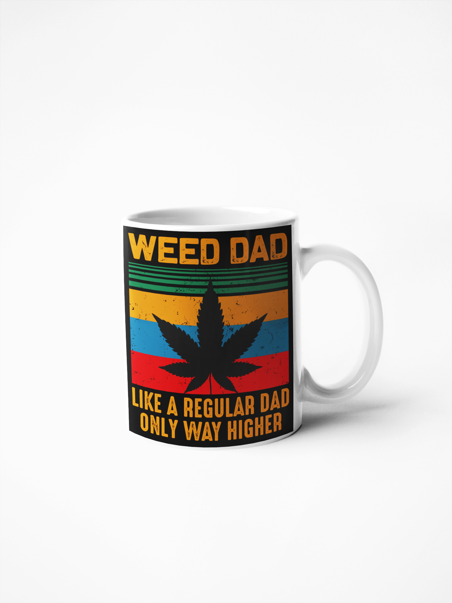 Weed dad cannabis smoker coffee mug