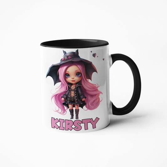 Character choice 11 personalised mug witchy gothic birthday Halloween gift