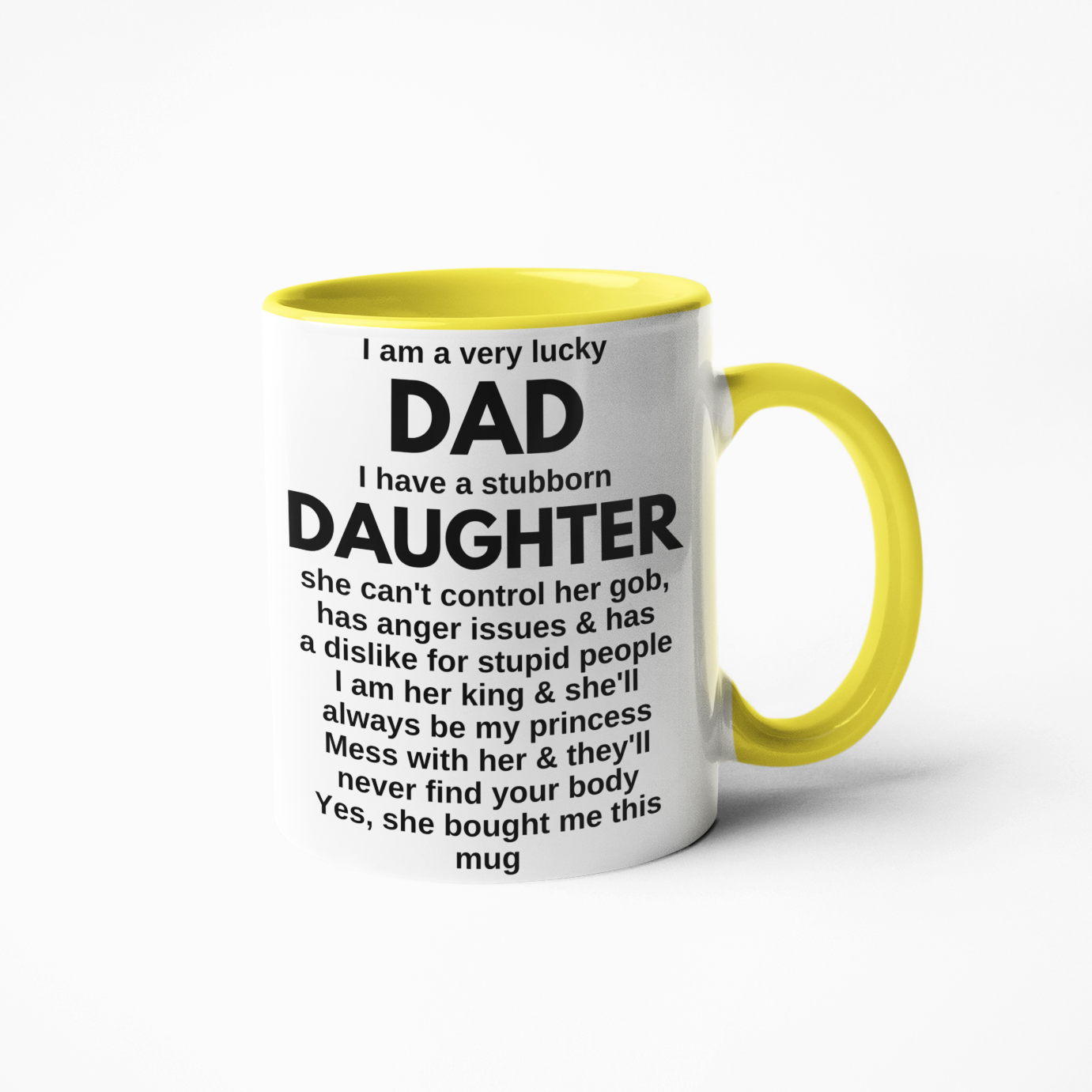 Dad from daughter coffee mug Fathers day birthday Christmas