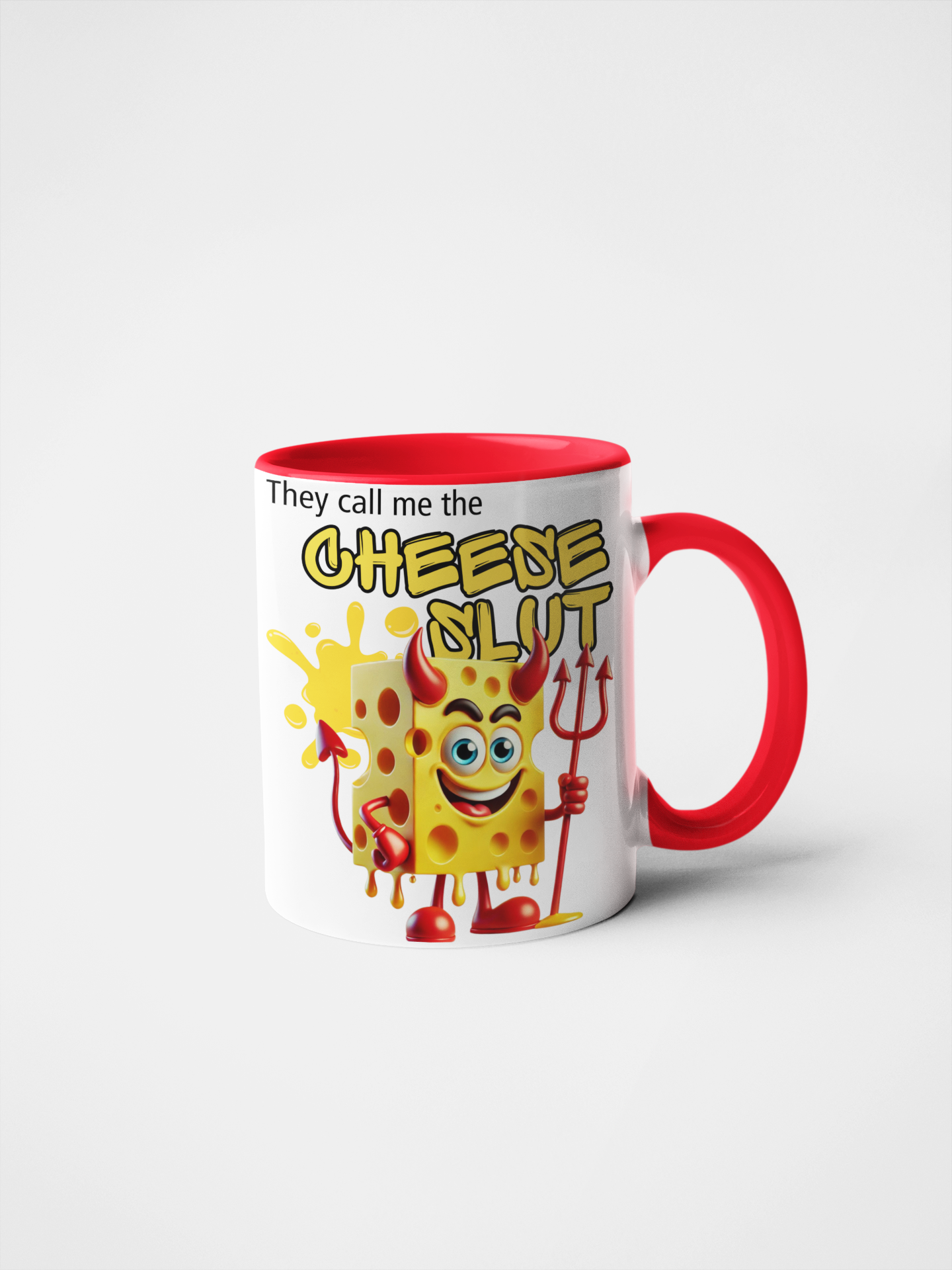 They Call Me the Cheese Slut Mug – Funny Cheese Lover Gift, Naughty Novelty Mug, Cheesy Humour for Foodies, Office Laughs, Secret Santa, Birthday Gag Gift