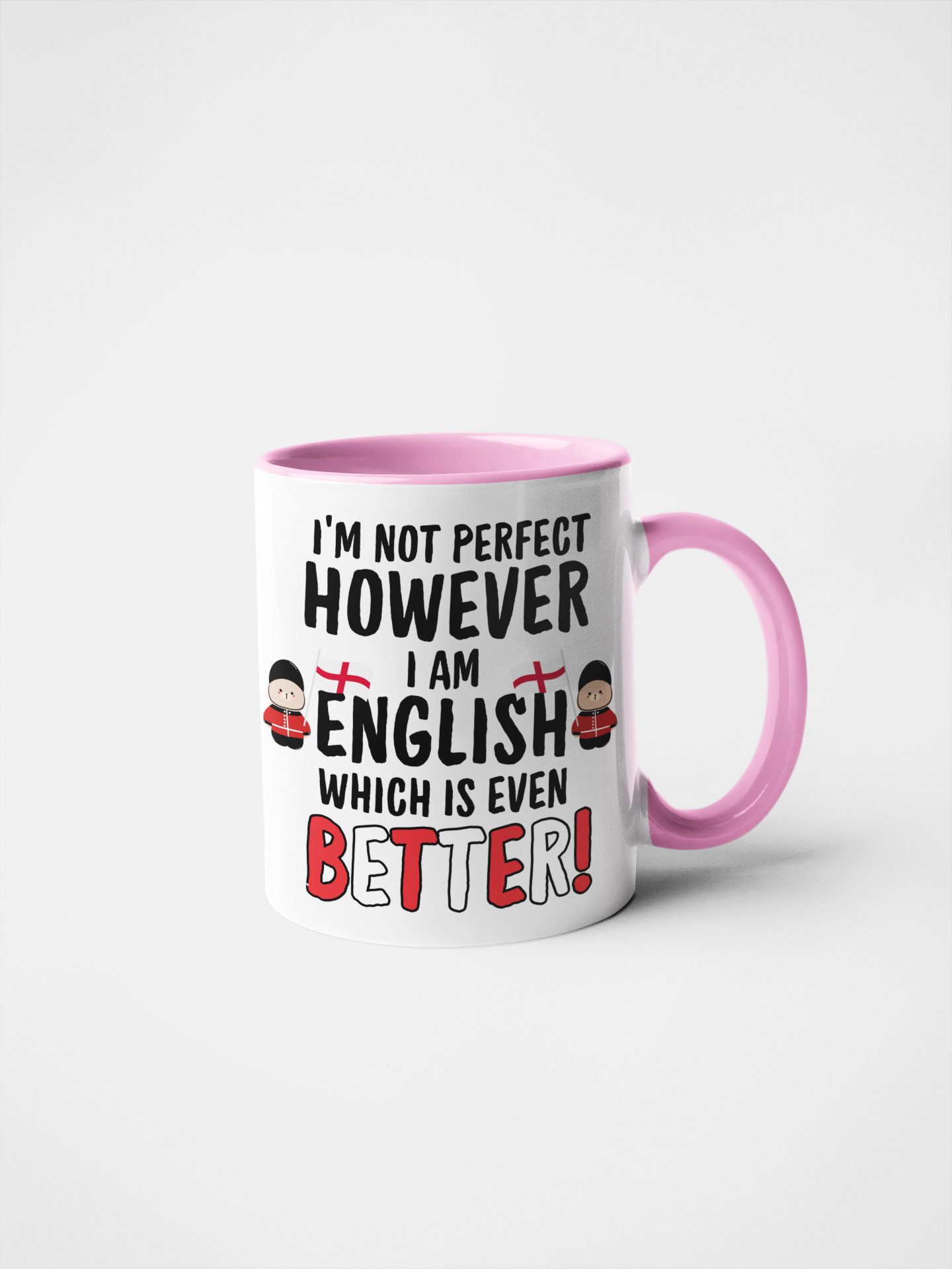 Funny "I’m Not Perfect, However I Am English, Which Is Even Better!" Mug or Tumbler | British Humour Gift | Proud English Gift for Him or Her | Coffee Mug | Tea Lover Present