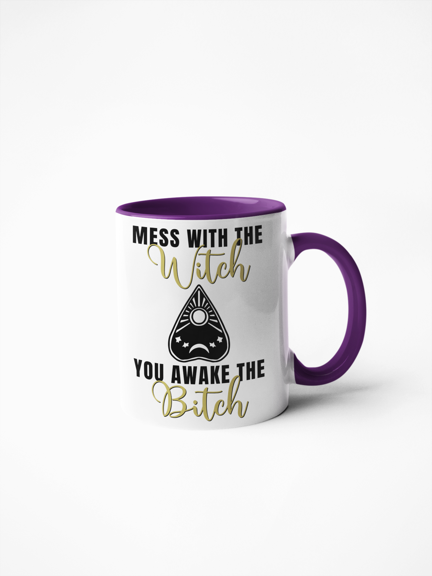 Mess with the witch funny coffee mug