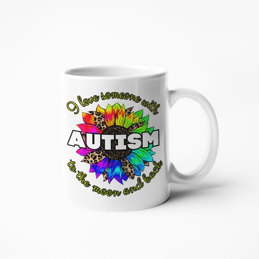 I love someone with autism coffee mug