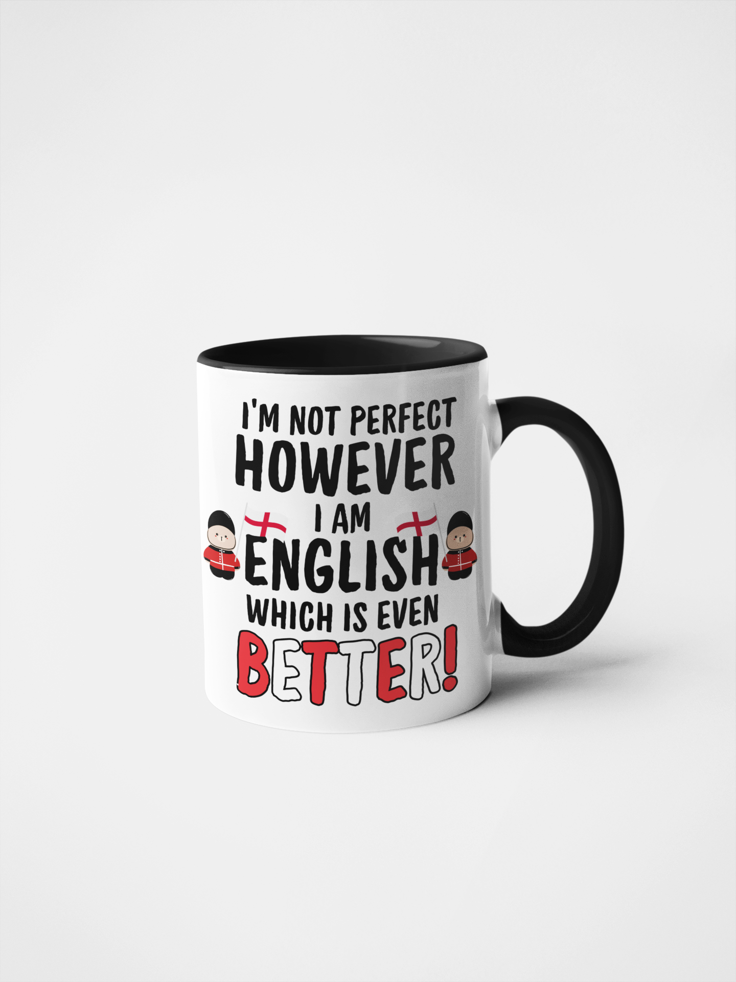 Funny "I’m Not Perfect, However I Am English, Which Is Even Better!" Mug or Tumbler | British Humour Gift | Proud English Gift for Him or Her | Coffee Mug | Tea Lover Present