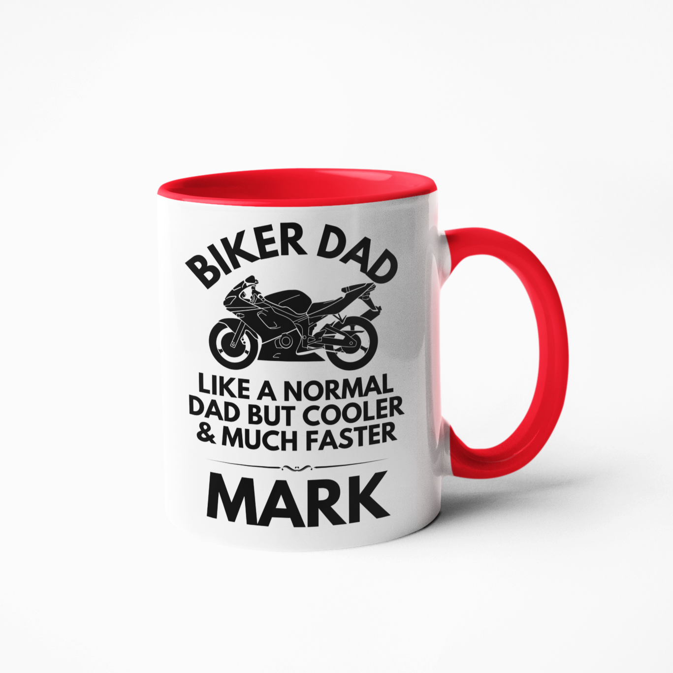 Biker Dad Motorcycle theme coffee mug