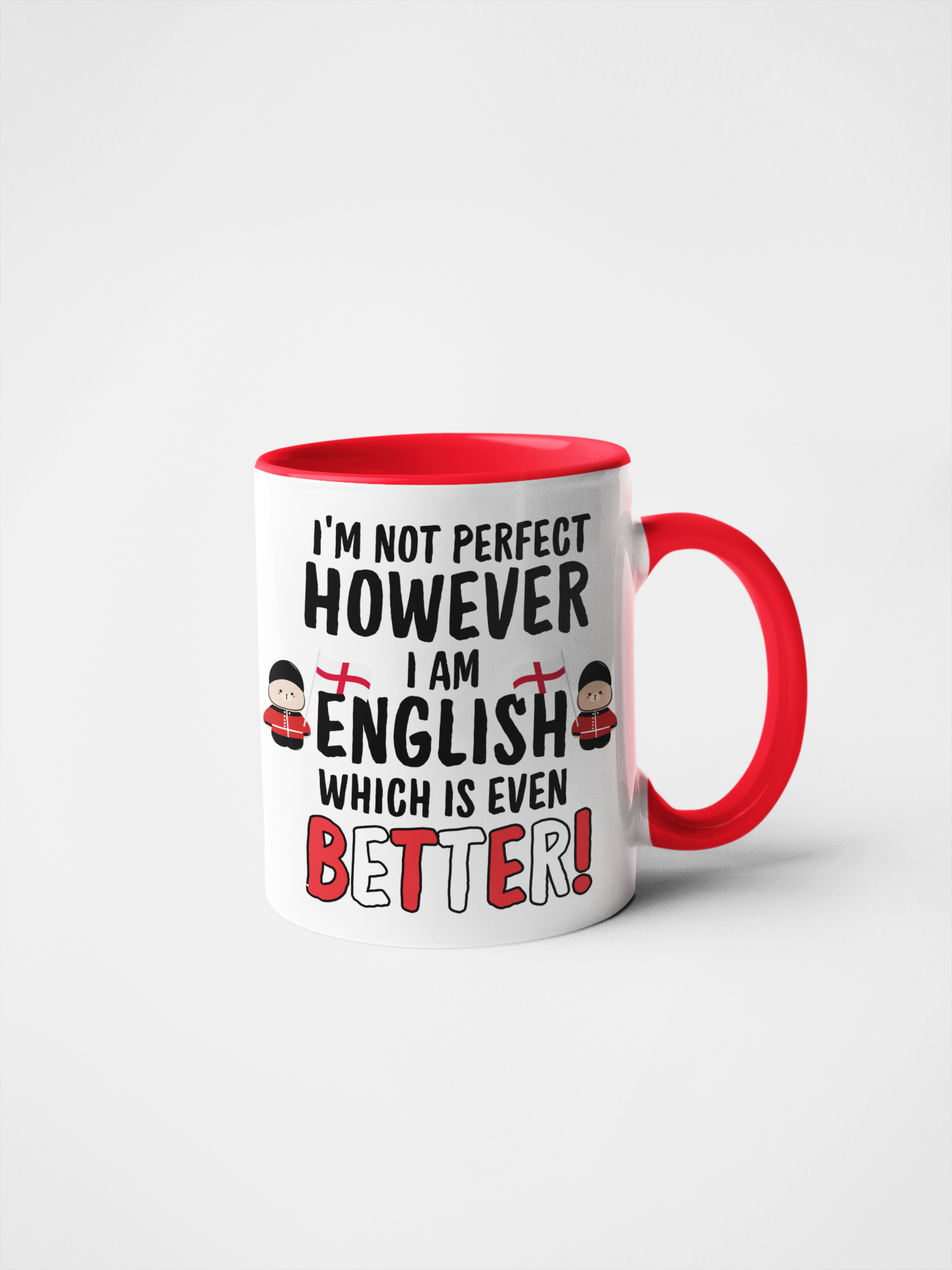 Funny "I’m Not Perfect, However I Am English, Which Is Even Better!" Mug or Tumbler | British Humour Gift | Proud English Gift for Him or Her | Coffee Mug | Tea Lover Present