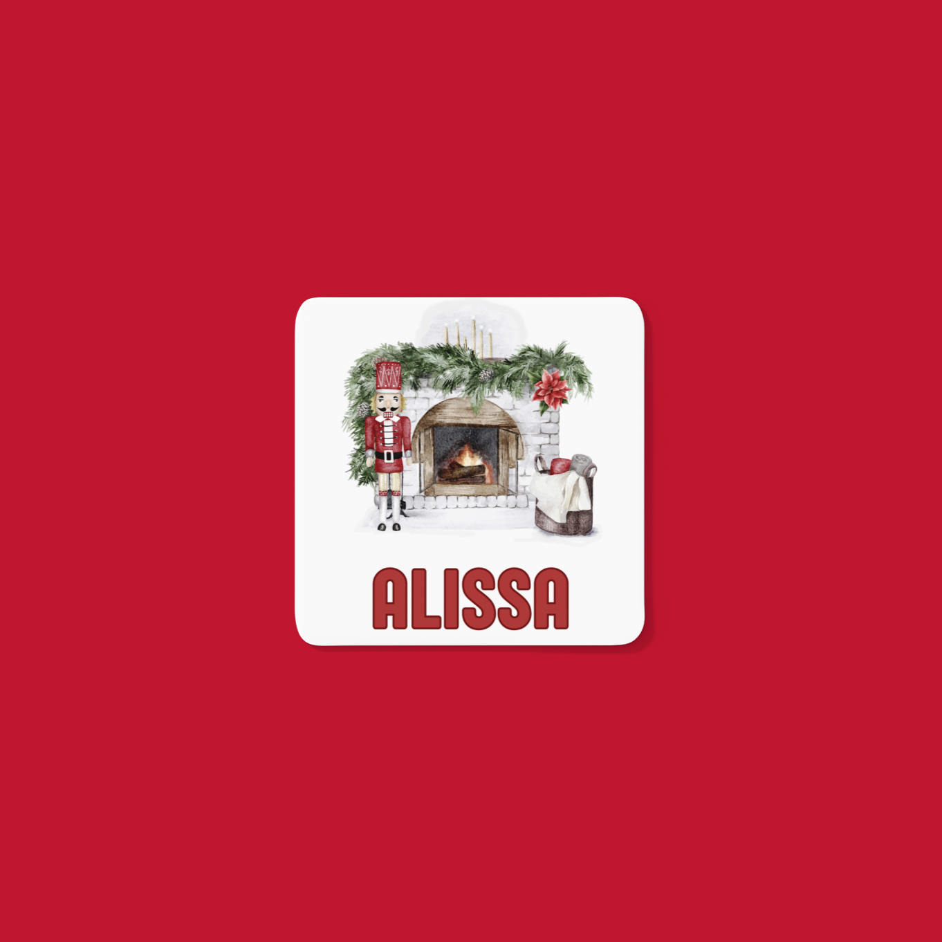 Nutcracker theme Christmas personalised mug