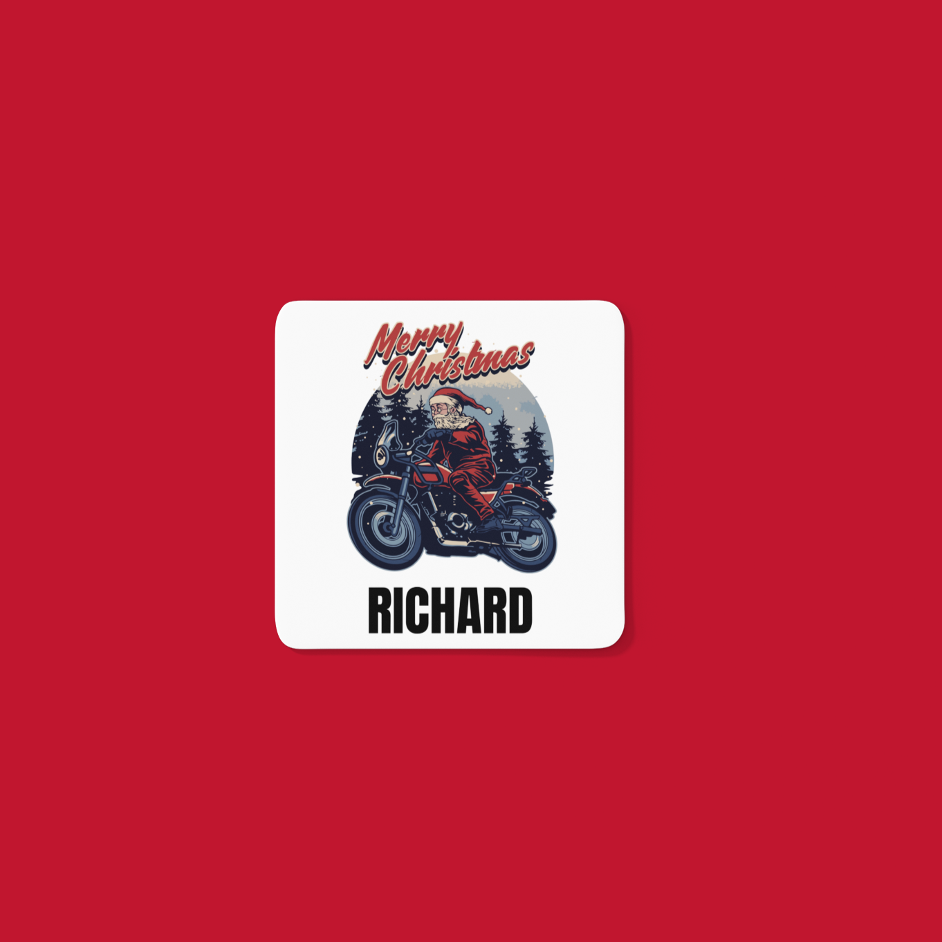 Biker Christmas personalised mug