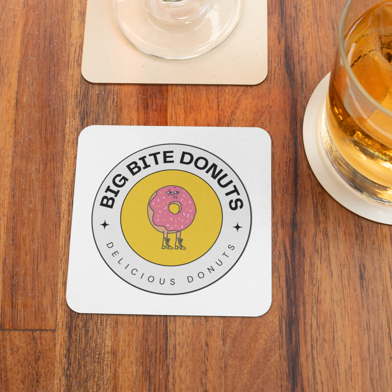 Business logo 11oz or 15oz mug 9cm coaster