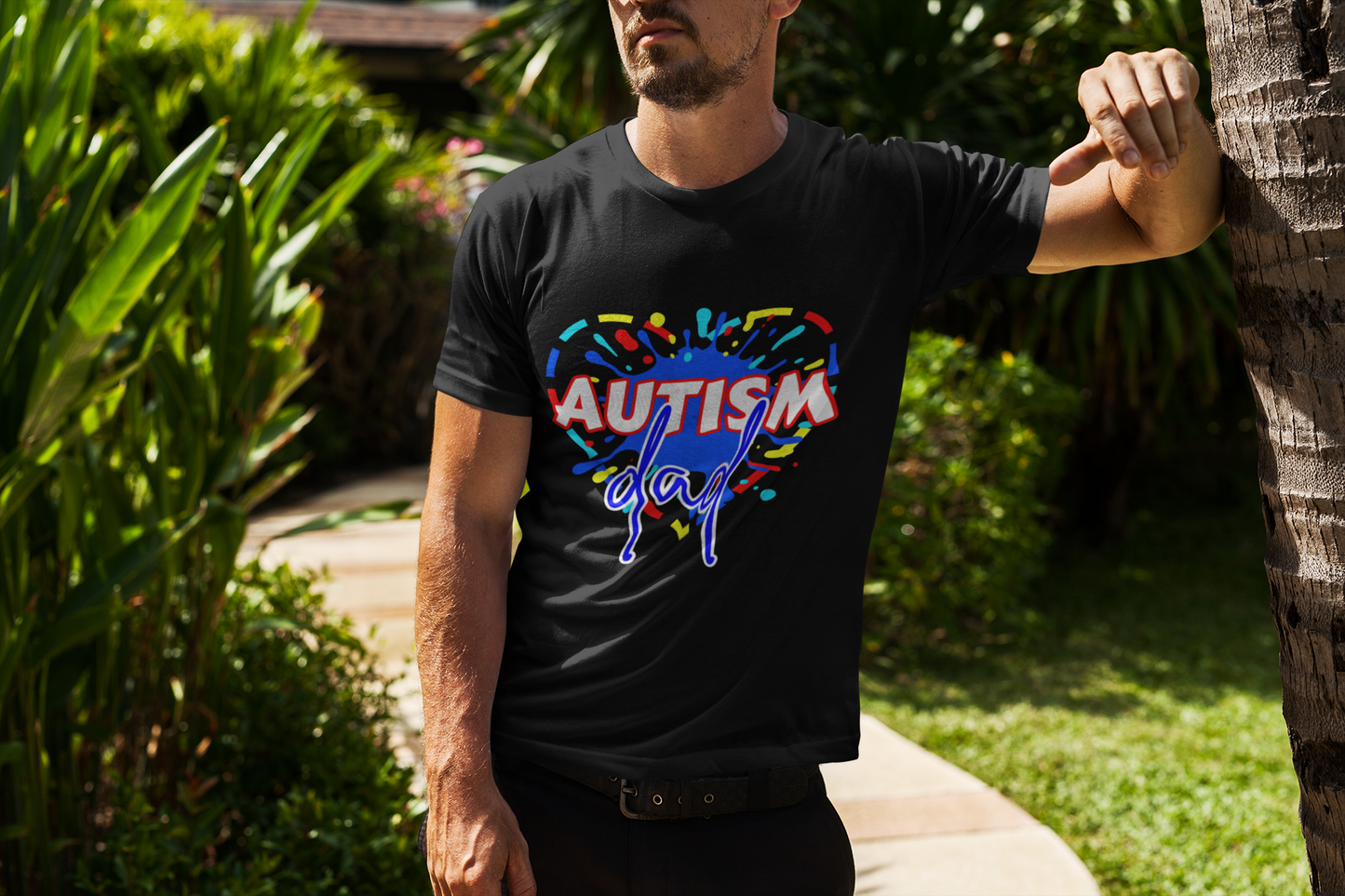 Autism dad t-shirt in various colours