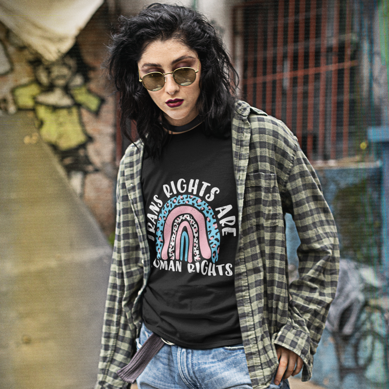 Trans rights are human rights t-shirt