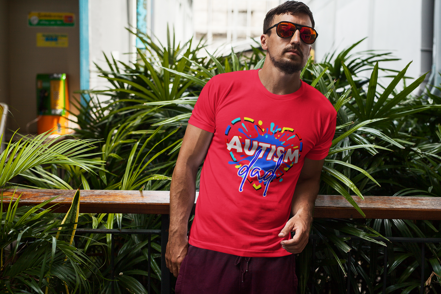 Autism dad t-shirt in various colours