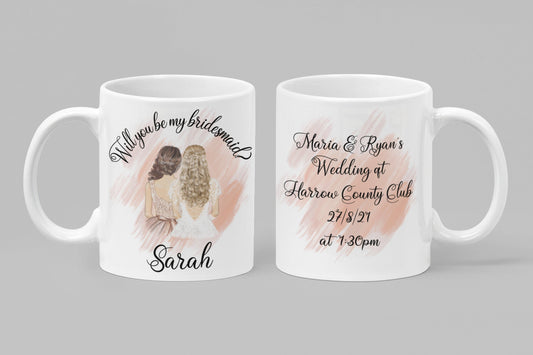 Bridesmaid mug | will you be my bridesmaid?