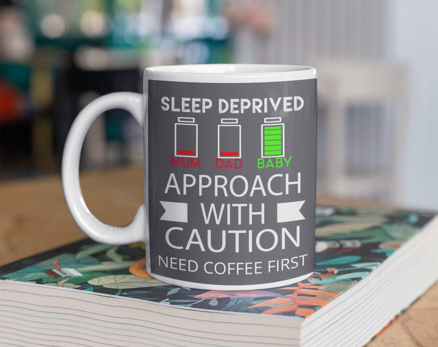 Sleep Deprived Mum, Gift for new mum, gift for new mother, new mum mug, new mum cup, gift for new dad, new dad mug, new dad cup