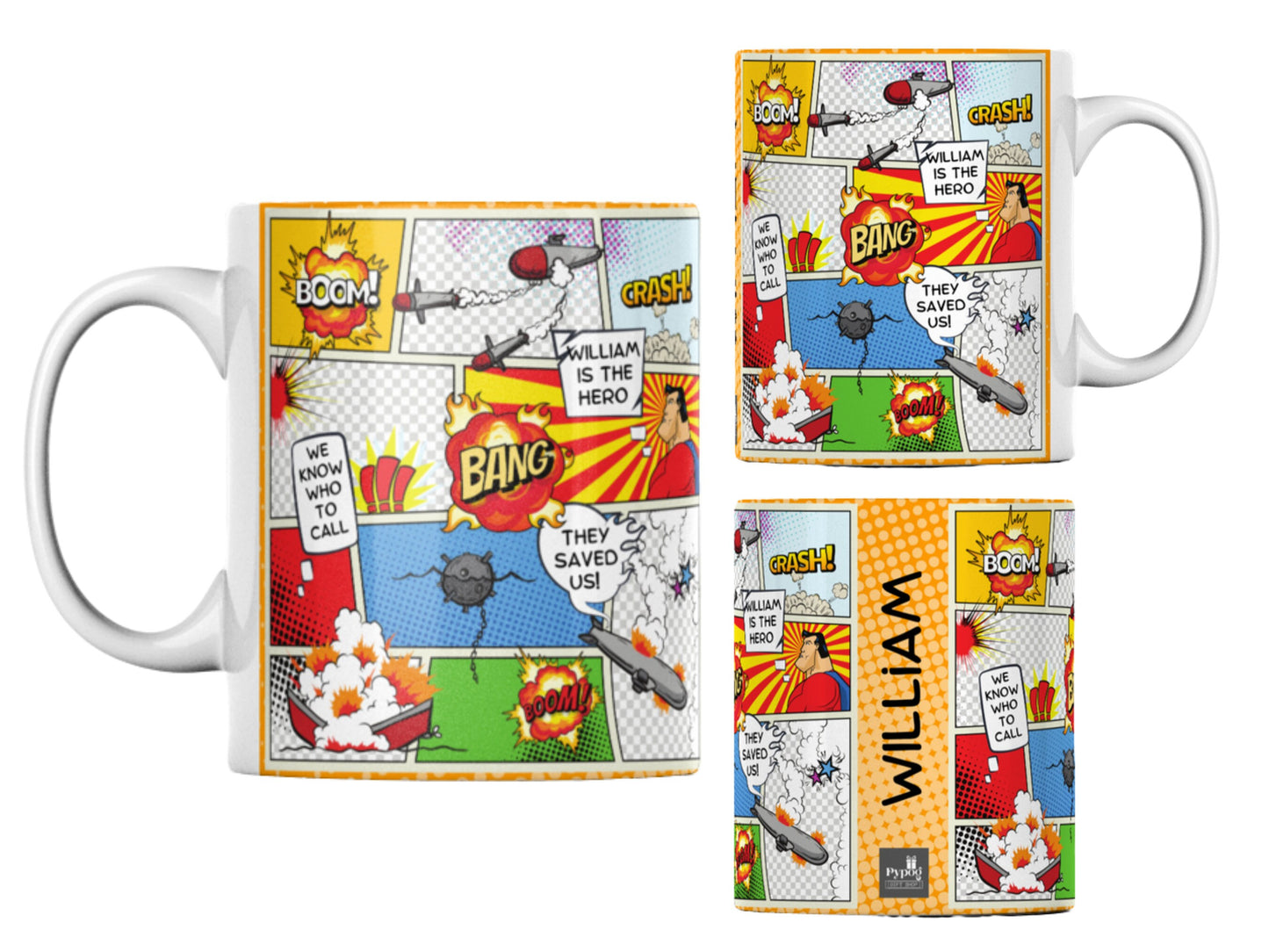 Comic Strip Personalised Mug