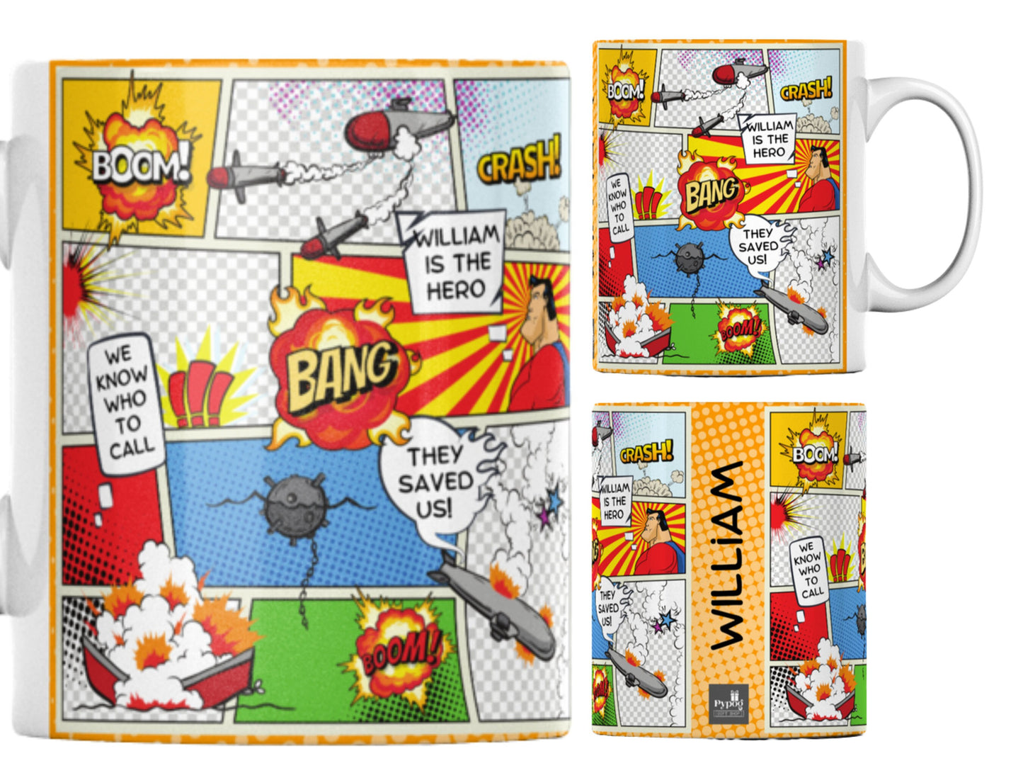Comic Strip Personalised Mug